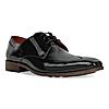 Imperio Black Mens Formal Patent Lace Up Shoes