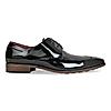 Imperio Black Mens Formal Patent Lace Up Shoes