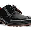 Imperio Black Mens Formal Patent Lace Up Shoes