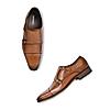 Imperio Tan Mens Leather Formal Double Monks