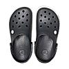 Crocs Mens Black Crocband Bold Logo Clog Flip Flop