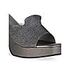 Rocia Metallic High Heel Shimmery Mule Sandals