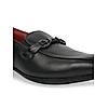 Regal Black Men Leather Formal Buckled Slip-On Shoes