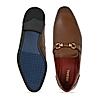 Regal Tan Men Leather Formal Buckled Slip-On Shoes