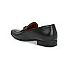 Regal Black Men Leather Laser Cut Formal Slip-On Shoes