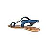 Rocia By Regal Denim Blue Women Studded Flat Sandals