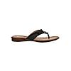 ROCIA Black Women Casual Thongs With Buckle