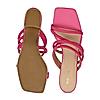 ROCIA Pink Women Strappy Suede Block Heels