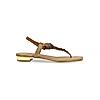 ROCIA Antique Gold Women Casual Embroidered Flat Sandals