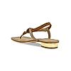 ROCIA Antique Gold Women Casual Embroidered Flat Sandals