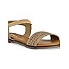 ROCIA Beige Women Laser Cut Flat Sandals