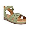 ROCIA Green Women Casual Laser Cut Sandals