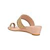 ROCIA Pink Women Embroidered Wedges'