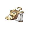 Rocia By Regal Gold Women Acrylic High Heel Sandals