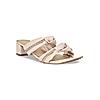 ROCIA Cream Women Knotted Block Heel Sandals