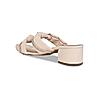 ROCIA Cream Women Knotted Block Heel Sandals