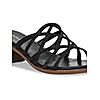 ROCIA Black Women Shiny Strappy Block Heels