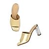 Rocia By Regal Gold Women High Acrylic Heels