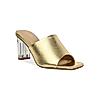 Rocia By Regal Gold Women High Acrylic Heels