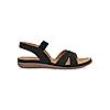 ROCIA Black Women Casual Laser Cut Sandals