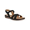 ROCIA Black Women Casual Laser Cut Sandals