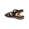 ROCIA Black Women Casual Laser Cut Sandals