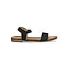 ROCIA Black Women Laser Cut Flat Sandals