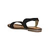 ROCIA Black Women Laser Cut Flat Sandals