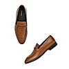 Regal Brown Men Leather Formal Slip-On Shoes