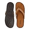 ROCIA Tan Women Comfort Diamond Thongs