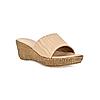 ROCIA Beige Women Slider Wedges