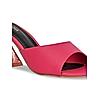 ROCIA Pink Women Acrylic Heel Slip Ons