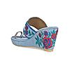 Rocia By Regal Blue Women Casual Embroidered Kolhapuri Wedges