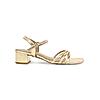 ROCIA Gold Women Block Heel Sandals