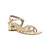 ROCIA Gold Women Block Heel Sandals