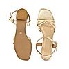 ROCIA Gold Women Block Heel Sandals