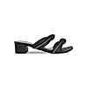 ROCIA Black Women Knotted Block Heel Sandals