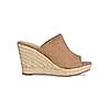 Rocia By Regal Camel Women High Heel Suede Espadrilles