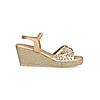 ROCIA Gold Women Mirror Work Wedges