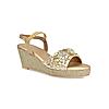 Rocia By Regal Gold Women Mirror Work Wedges