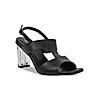 ROCIA Black Women Acrylic High Heel Sandals