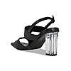 ROCIA Black Women Acrylic High Heel Sandals