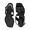 ROCIA Black Women Acrylic High Heel Sandals