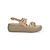 ROCIA Beige Women Strappy Wedges