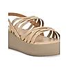 ROCIA Beige Women Strappy Wedges