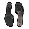 ROCIA Black Women Block Heel Sandals