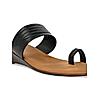 ROCIA Black Women Casual One Toe Wedges