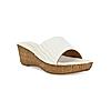 ROCIA White Women Slider Wedges