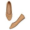 ROCIA Beige Women Criss Cross Ballerinas