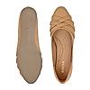 ROCIA Beige Women Criss Cross Ballerinas